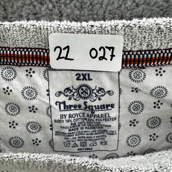 Miami Hurricanes Three Square Sweatshirt Mens 2XL Gray Logo Pullover Crewneck - Picture 11 of 11